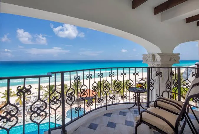 Beach view at Hyatt Zilara Cancún, facing the open Caribbean at Km 11.5