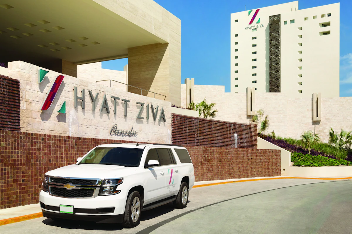 Hyatt Ziva Cancún oceanfront resort exterior
